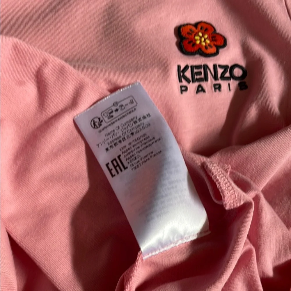 Kenzo Paris Pink Women's Flower Emblem T-Shirt - Picture 10 of 10